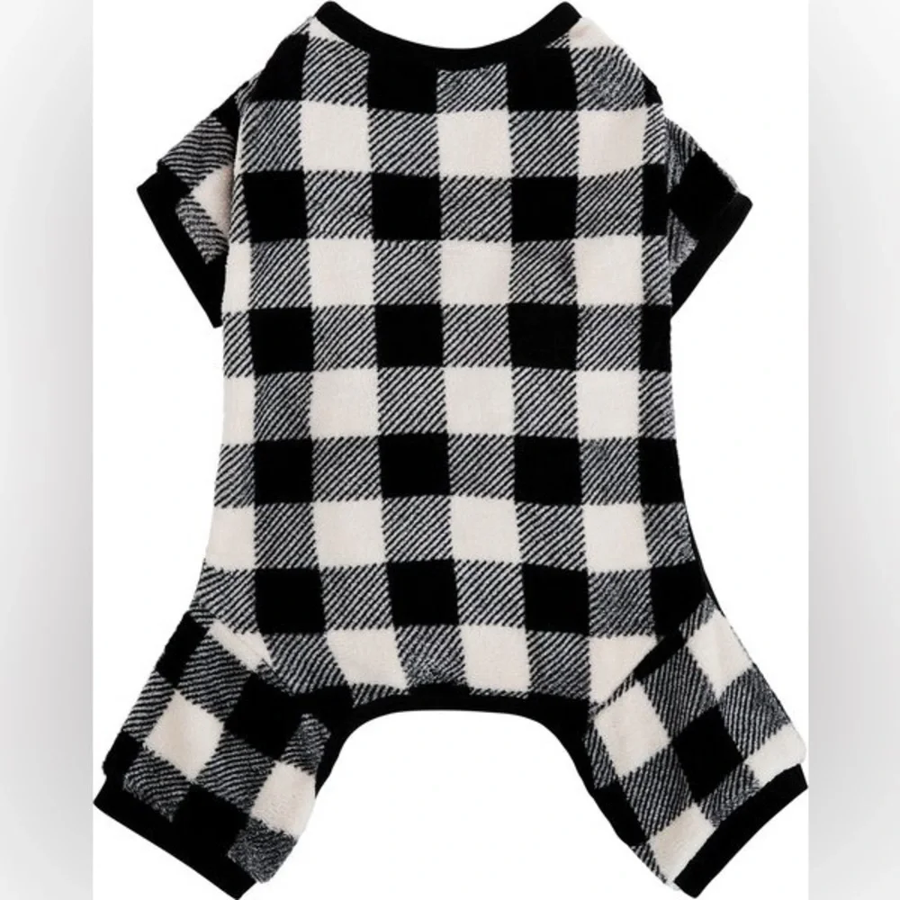 New with tags Plaid Dog & Cat Fleece Pajamas